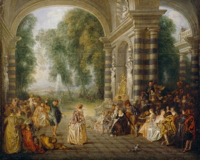 Les plaisirs du bal - Jean Antoine Watteau